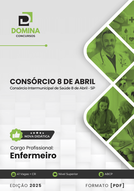 Apostila Enfermeiro Consórcio Saúde 8 de Abril SP 2025