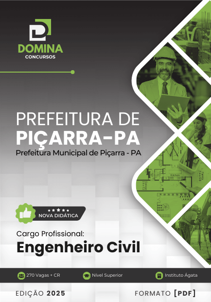 Apostila Engenheiro Civil Piçarra PA 2025