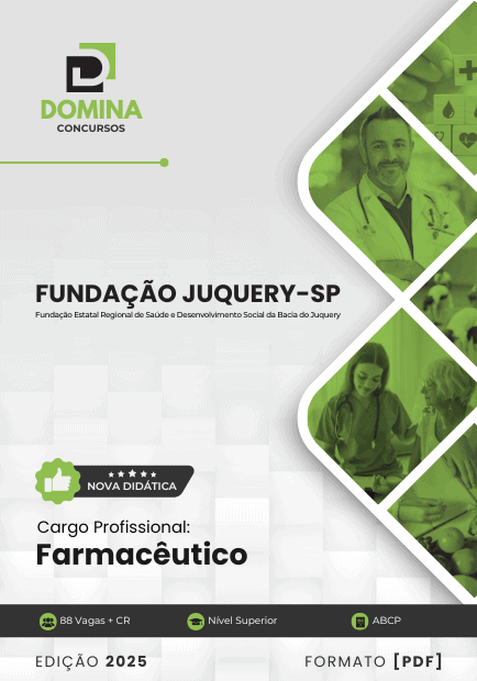 Apostila Farmacêutico Fundação Juquery SP 2025