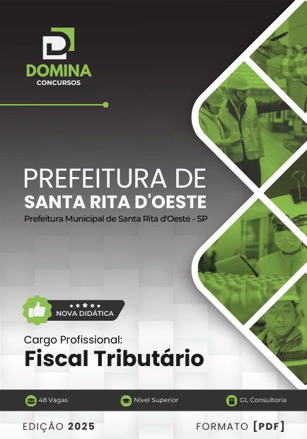 Apostila Fiscal Tributário Santa Rita D'Oeste SP 2025