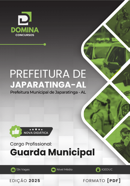 Apostila Guarda Municipal Japaratinga AL 2025