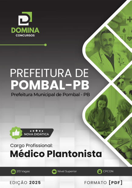 Apostila Médico Plantonista Pombal PB 2025