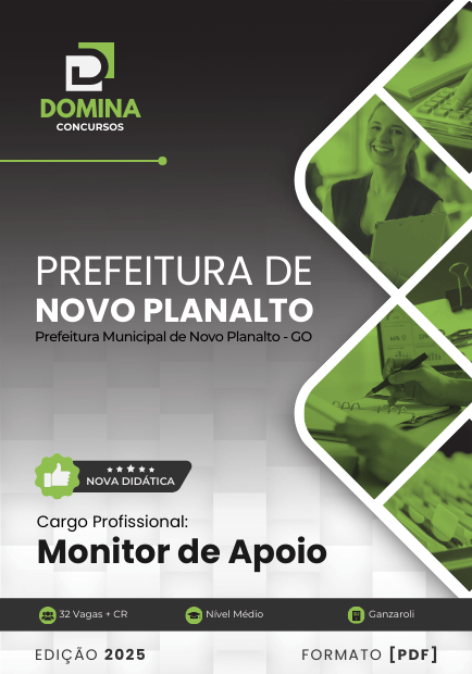 Apostila Monitor Apoio Novo Planalto GO 2025