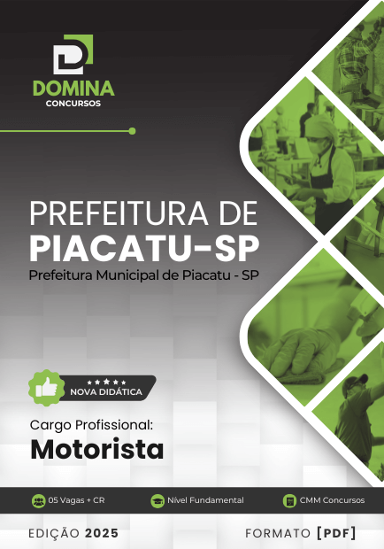 Apostila Motorista Piacatu SP 2025
