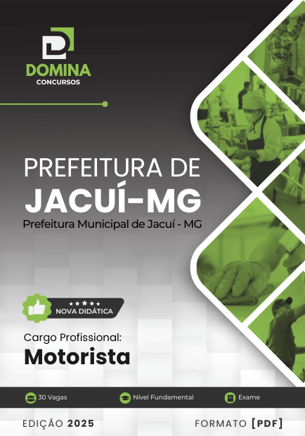 Apostila Motorista Jacuí MG 2025