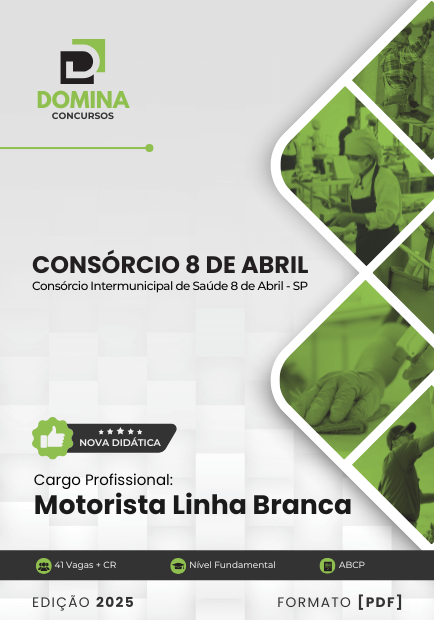 Apostila Motorista Linha Branca Consórcio Saúde 8 de Abril SP 2025