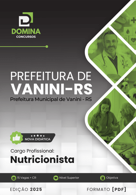 Apostila Nutricionista Vanini RS 2025