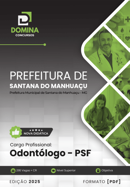 Apostila Odontólogo PSF Santana do Manhuaçu MG 2025