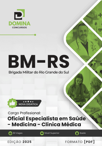 Apostila Oficial de Saúde Medicina Clínica Médica BM RS 2025