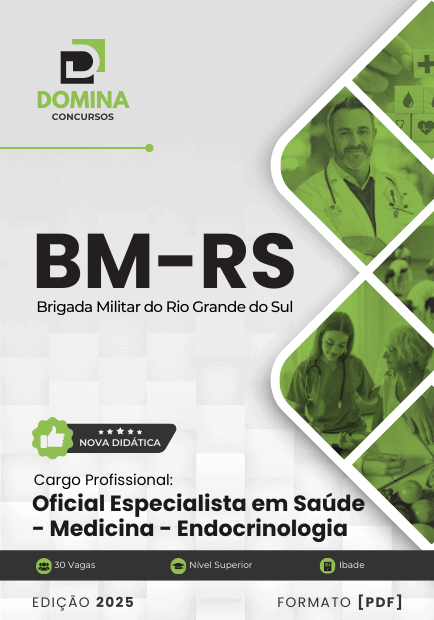 Apostila Oficial de Saúde Medicina Endocrinologia BM RS 2025