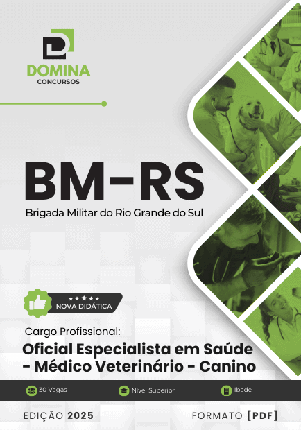 Apostila Oficial de Saúde Médico Veterinário Canino BM RS 2025