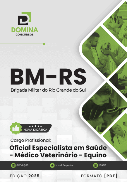 Apostila Oficial de Saúde Médico Veterinário Equino BM RS 2025