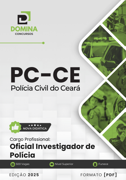 Apostila Oficial Investigador de Polícia PC CE 2025