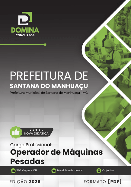 Apostila Operador Máquinas Pesadas Santana do Manhuaçu MG 2025
