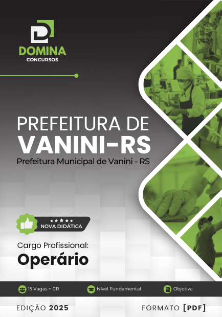 Apostila Operário Vanini RS 2025