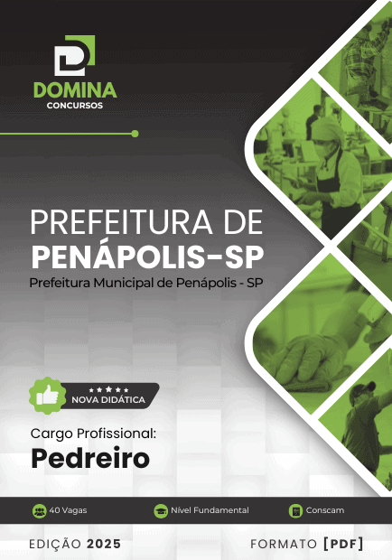 Apostila Pedreiro Penápolis SP 2025