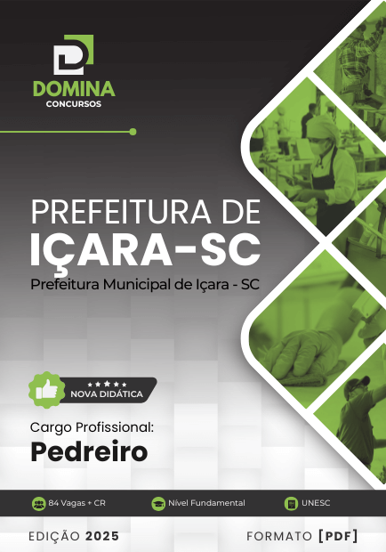 Apostila Pedreiro Içara SC 2025