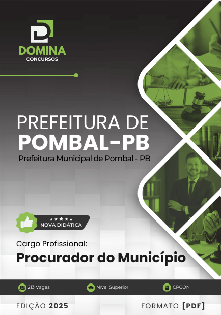 Apostila Procurador do Município Pombal PB 2025