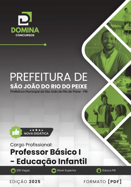 Apostila Professor de Educação Infantil São João Rio Peixe PB 2025