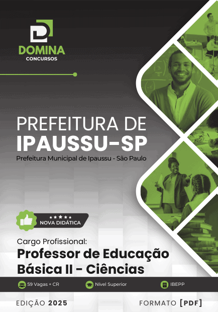 Apostila Professor de Ciêncais Ipaussu SP 2025