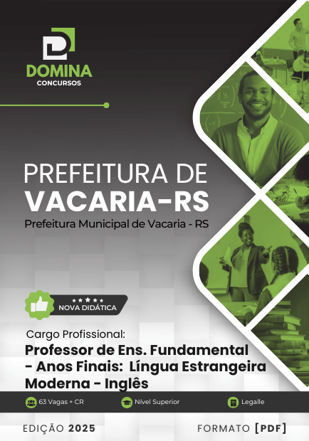 Apostila Professor Anos Finais Inglês Vacaria RS 2025
