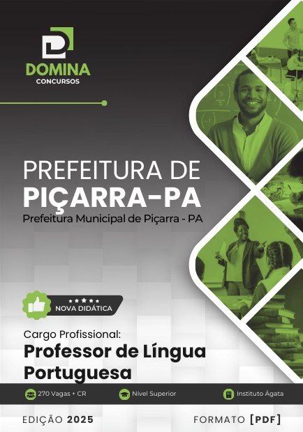 Apostila Professor Língua Portuguesa Piçarra PA 2025