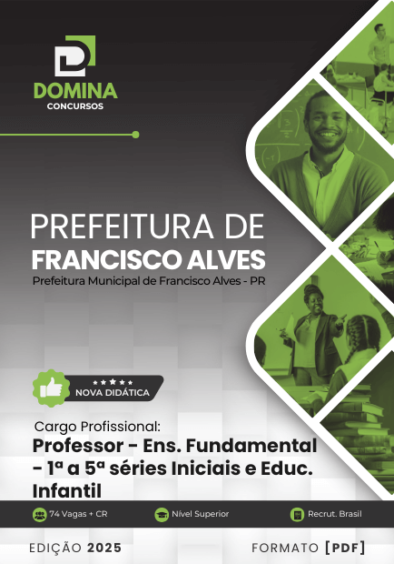 Apostila Professor de Ensino Fundamental Francisco Alves PR 2025
