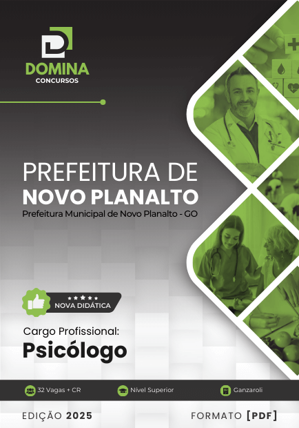 Apostila Psicólogo Novo Planalto GO 2025