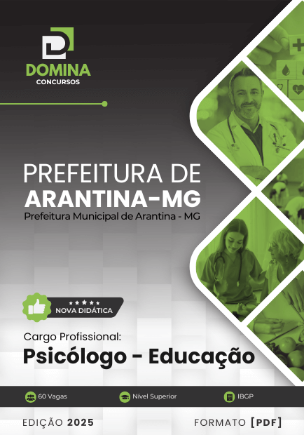 Apostila Psicólogo Educação Arantina MG 2025