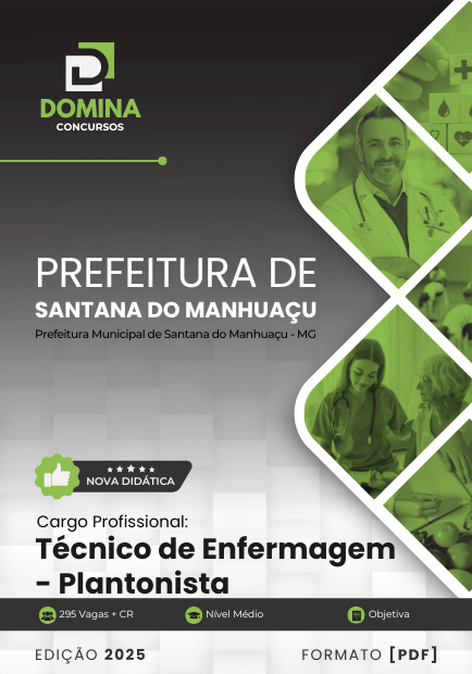 Apostila Técnico Enfermagem Plantonista Santana do Manhuaçu MG 2025