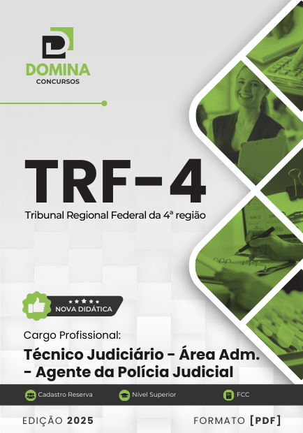 Apostila Técnico Judiciário Agente da Polícia Judicial TRF 4 2025
