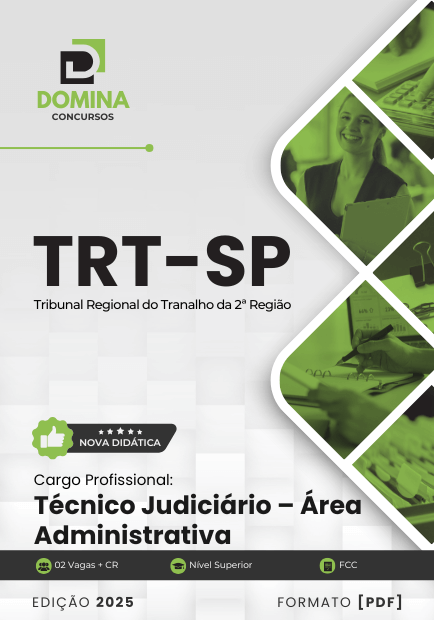Apostila Técnico Judiciário Administrativo TRT SP 2025