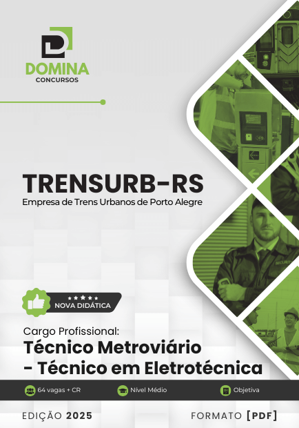 Apostila Técnico Metroviário Técnico em Eletrotécnica TRENSURB RS 2025