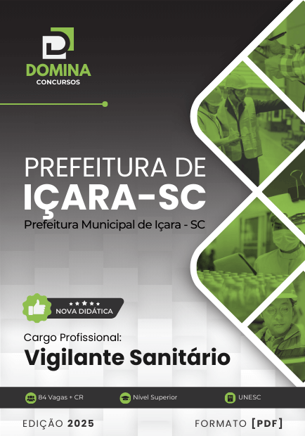 Apostila Vigilante Sanitário Içara SC 2025