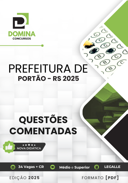 150 Questões Comentadas Portão RS 2025