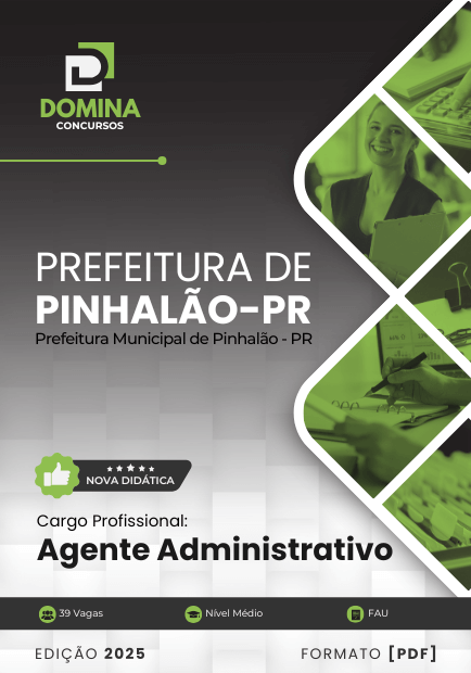 Apostila Agente Administrativo Pinhalão PR 2025
