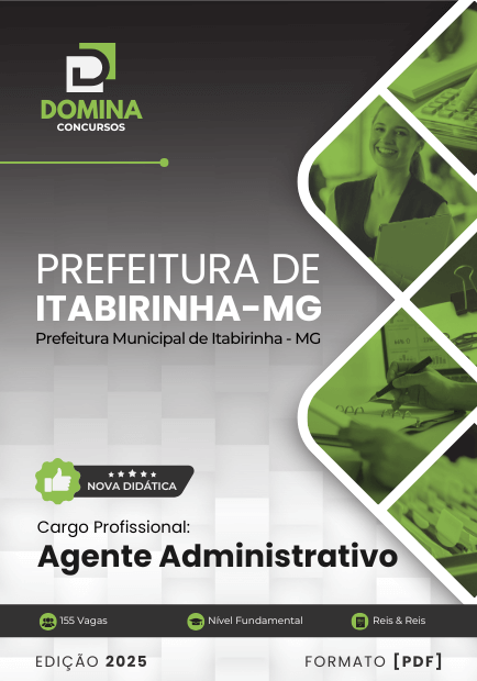 Apostila Agente Administrativo Itabirinha MG 2025