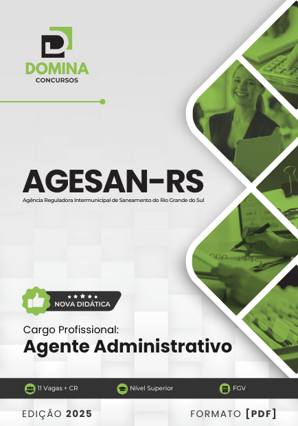 Apostila Agente Administrativo AGESAN RS 2025