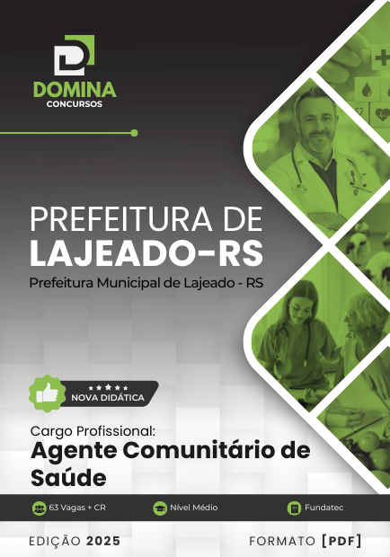 Apostila Agente Comunitário de Saúde Lajeado RS 2025