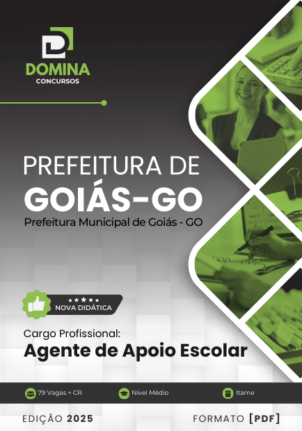 Apostila Agente de Apoio Escolar Goiás GO 2025