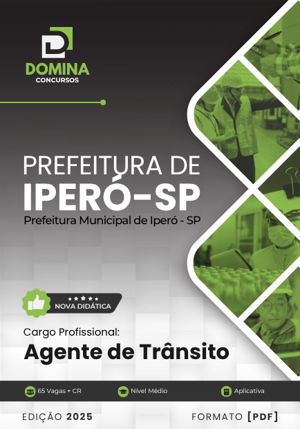 Apostila Agente de Trânsito Iperó SP 2025