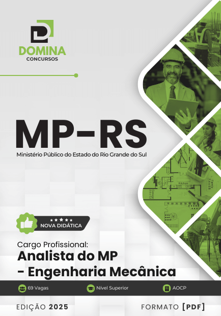 Apostila Analista Engenharia Mecânica MP RS 2025
