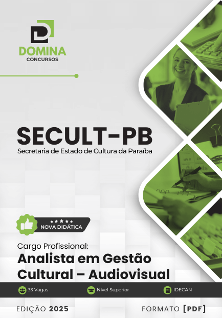 Apostila Analista em Gestão Cultural Audiovisual SECULT PB 2025