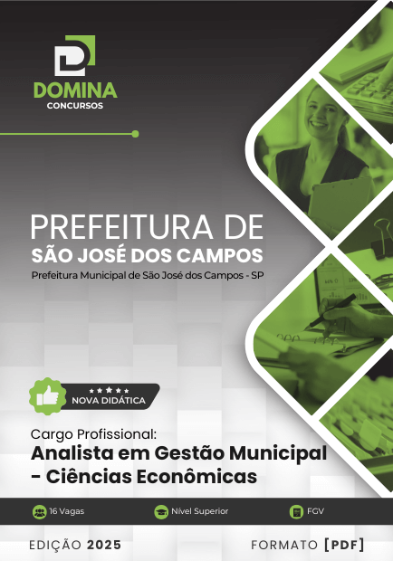 Apostila Analista em Gestão Ciências Econômicas São José dos Campos SP 2025