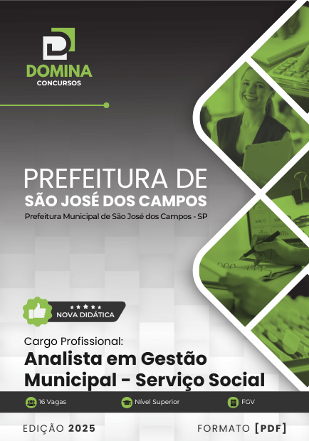 Apostila Analista em Gestão Serviço Social São José dos Campos SP 2025