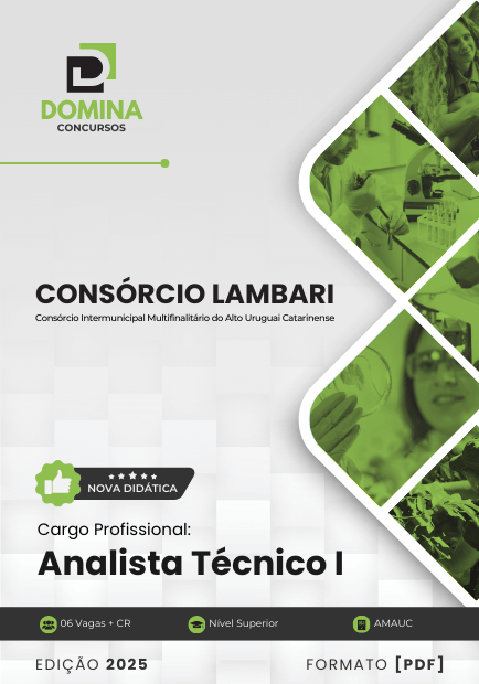 Apostila Analista Técnico I Consórcio Lambari SC 2025
