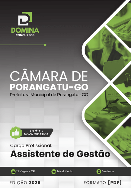 Apostila Assistente de Gestão Câmara Porangatu GO 2025