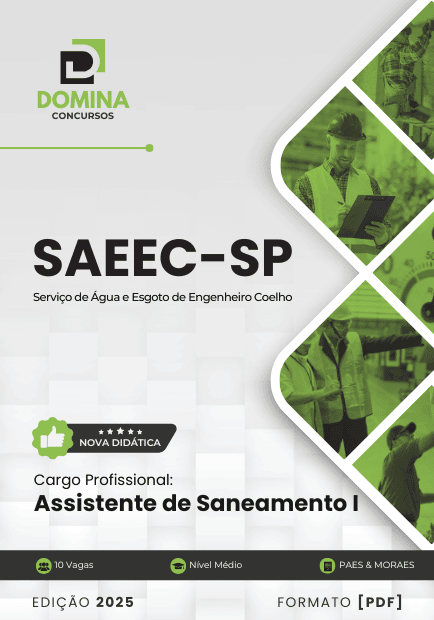 Apostila Assistente de Saneamento SAEEC Engenheiro Coelho SP 2025