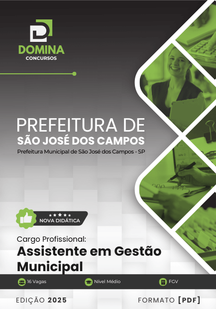 Apostila Assistente em Gestão Municipal São José dos Campos SP 2025