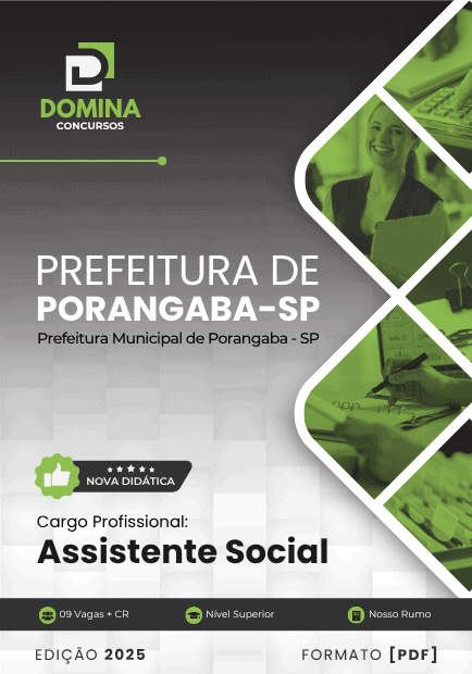 Apostila Assistente Social Porangaba SP 2025